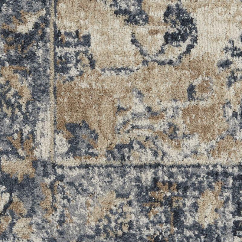 Nourison Home Malta MAI13 Blue/Ivory/Beige Indoor Area Rug - 2'2 x 7'7