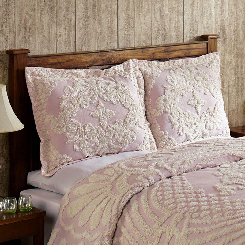 Better Trends Florence Standard 100% Cotton Floral Pattern Coverlet/Bedspread