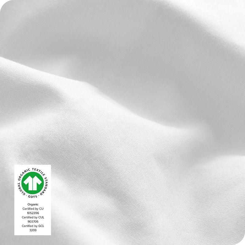 300 Thread Count Organic Cotton Percale Bed Sheet Set by Bare Home