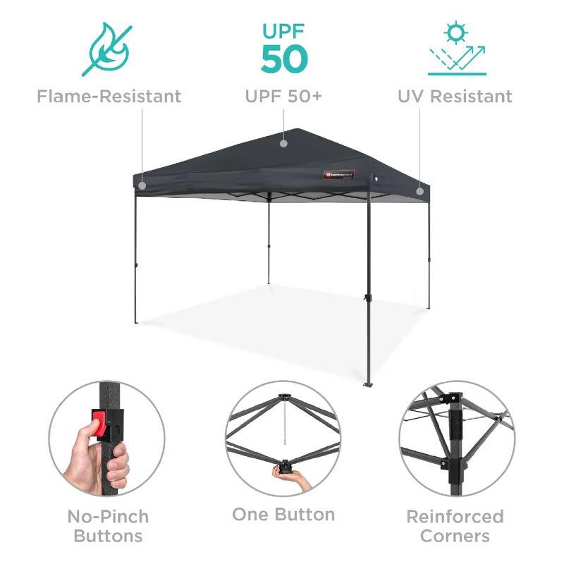 Best Choice Products 10 Ft. W x 10 Ft. D Steel Pop-Up Canopy