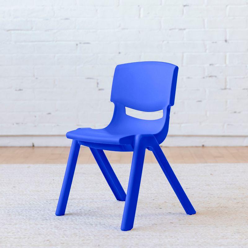 ECR4Kids Plastic School Stack Chair, Classroom Furniture