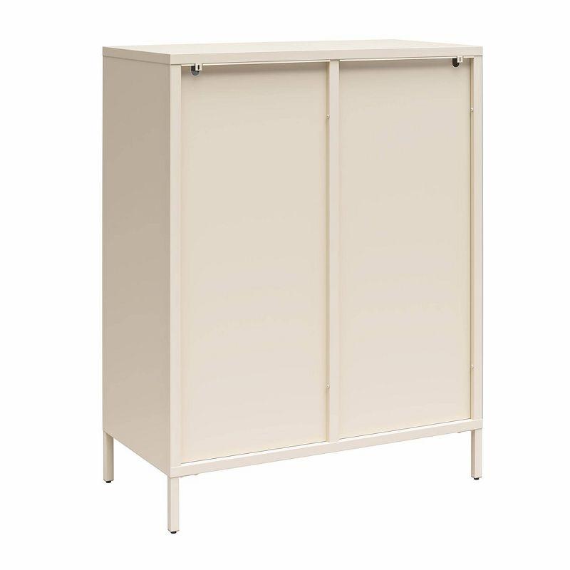 Luna 39.96'' Tall Accent Cabinet with Fluted Glass