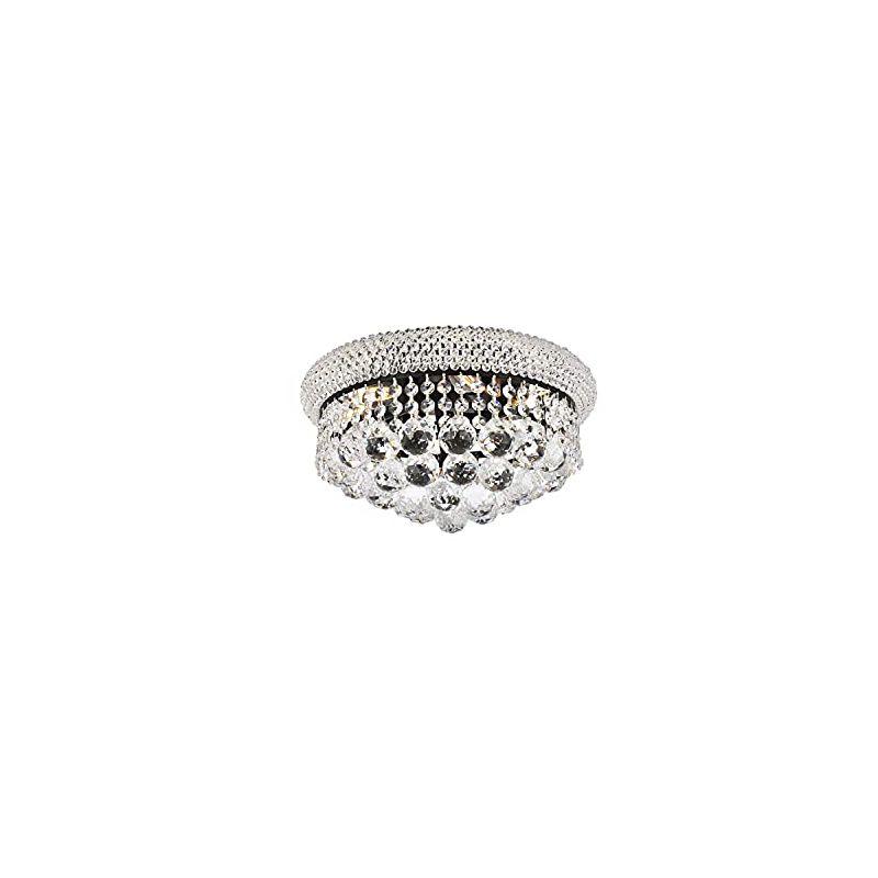 Elegant Lighting Primo 14 inch black flush mount