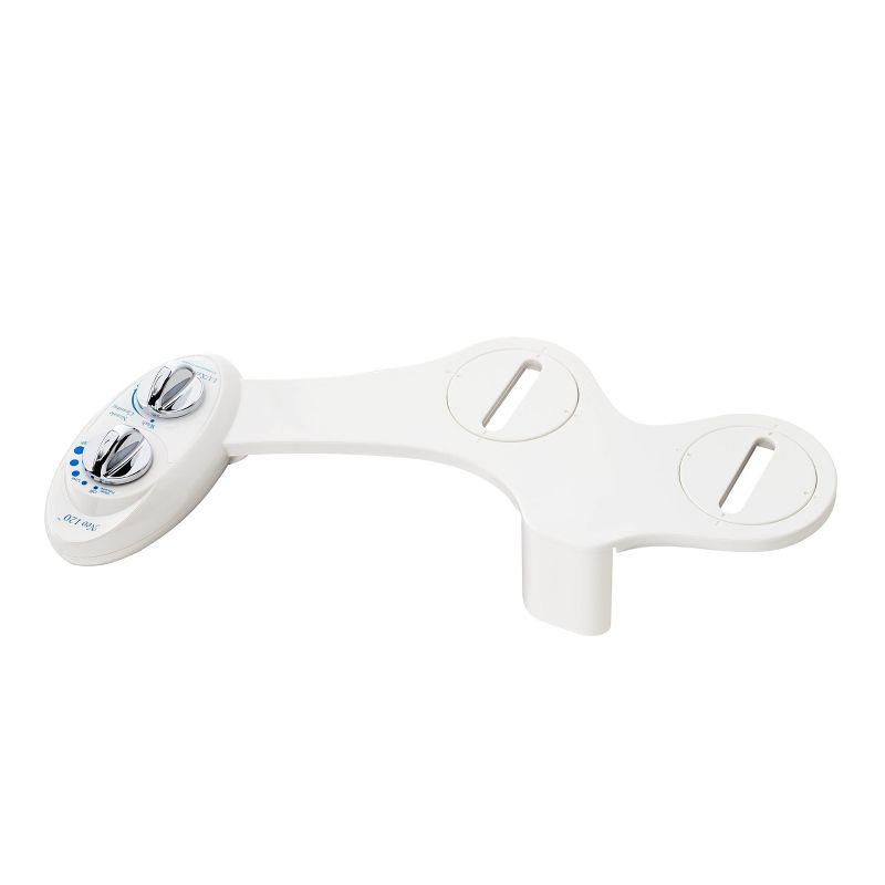 NEO 120 Mechanical Bidet Attachment White - LUXE Bidet: Hygienic Wash, Easy Install, Non-Electric, Ceramic Core