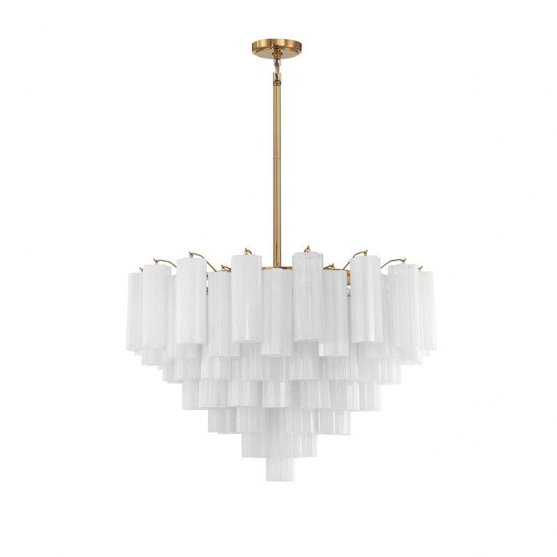 Crystorama Lighting Addis 16 - Light Chandelier in  Aged Brass