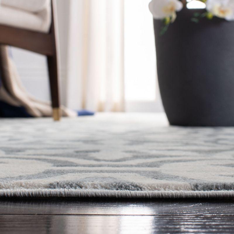 Isabella ISA956 Power Loomed Area Rug - Grey/Ivory - 4'x6' - Safavieh