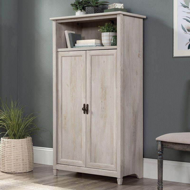 Chalked Chestnut 2-Door Office Storage Cabinet with Adjustable Shelving