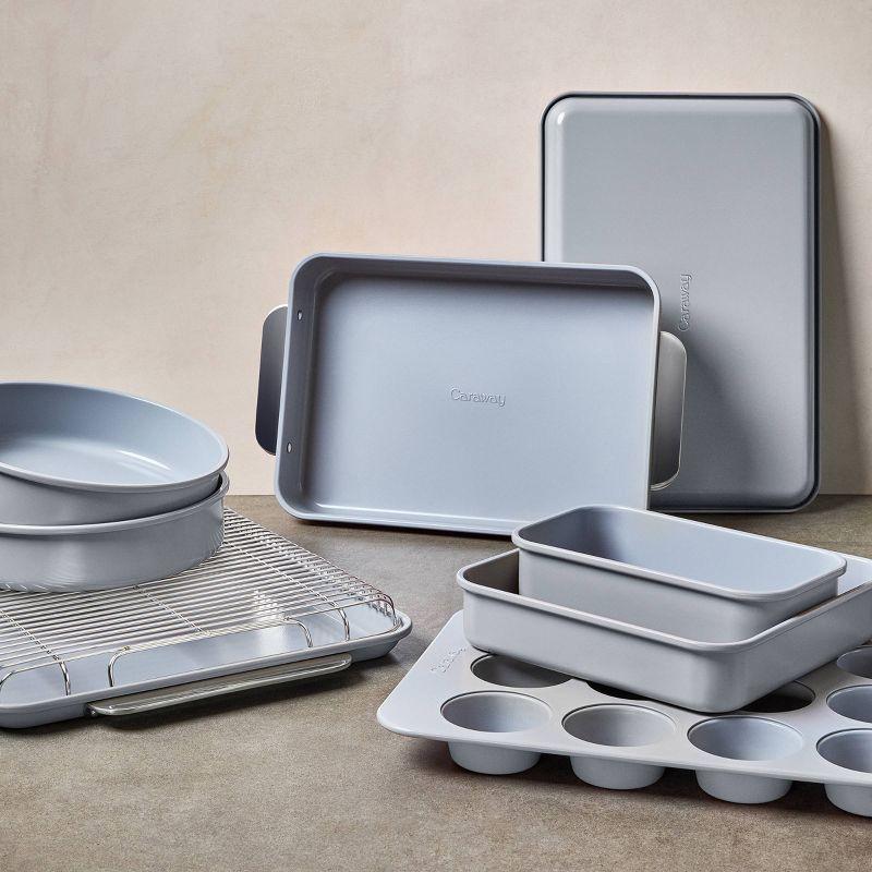 Silver Non-Stick 11-Piece Steel Bakeware Set