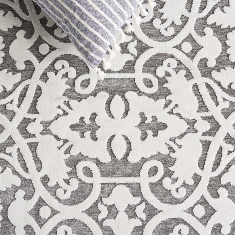 Paradise PARB636 Machine Made Indoor Area Rug - Ivory/Dark Grey - 5'x7'5" - Safavieh