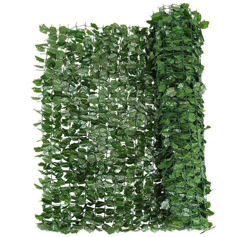 Lush Green 62'' Faux Ivy Leaf Privacy Fence Screen