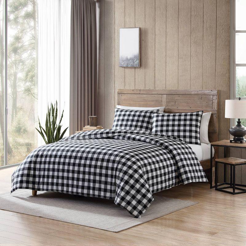 Black Mountain Plaid Duvet Cover Set - Eddie Bauer