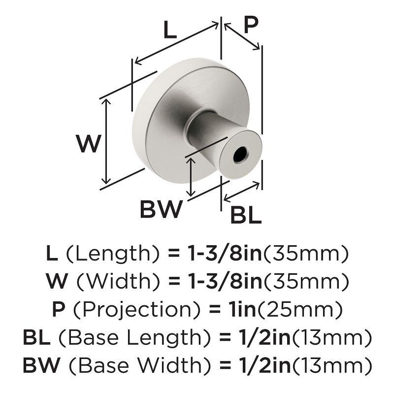 Amerock Destine Cabinet or Furniture Knob, 1-3/8 inch (35mm) Diameter