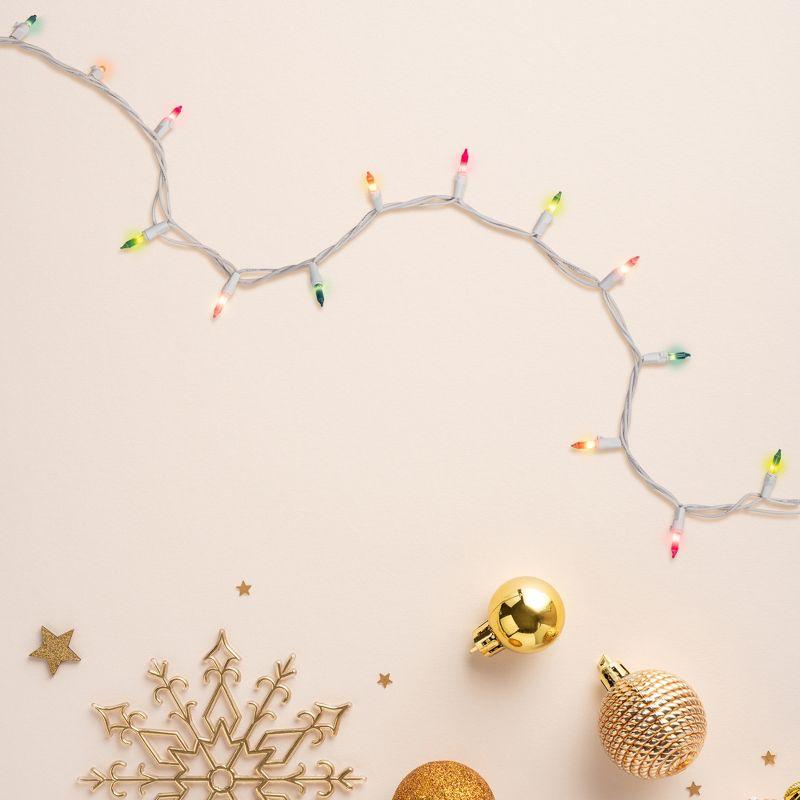 Northlight Pastel Mini Christmas Light Set - Multi-Color - 10' White Wire - 50ct