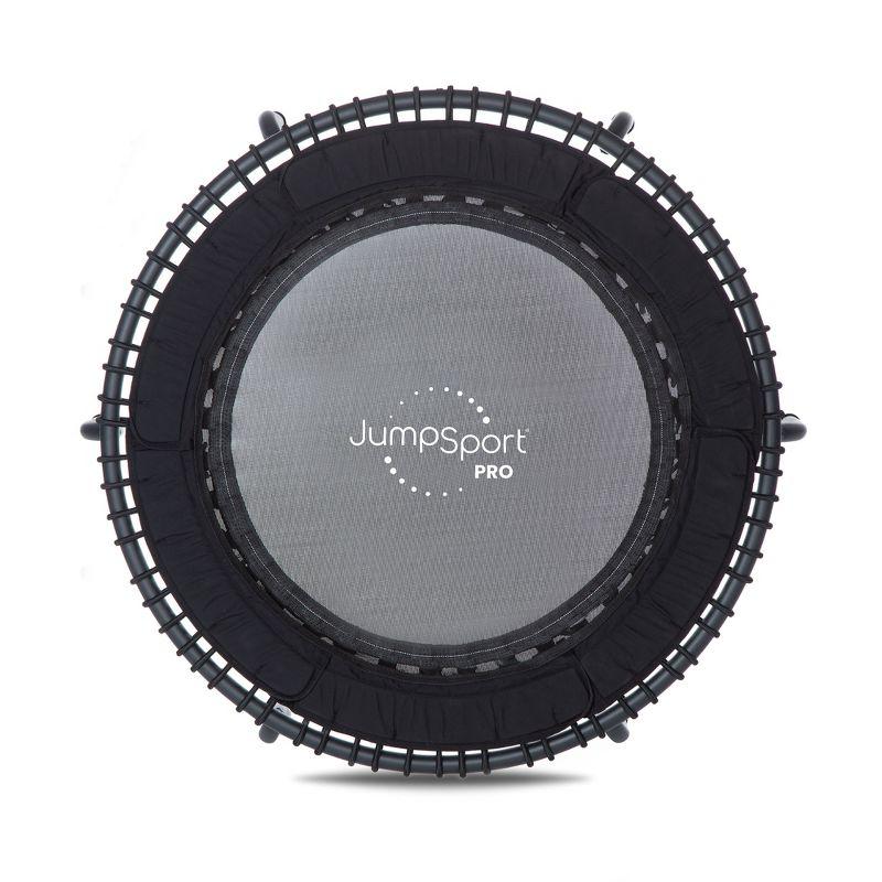 JumpSport PRO Black 45-Inch Round Fitness Trampoline with Enclosure