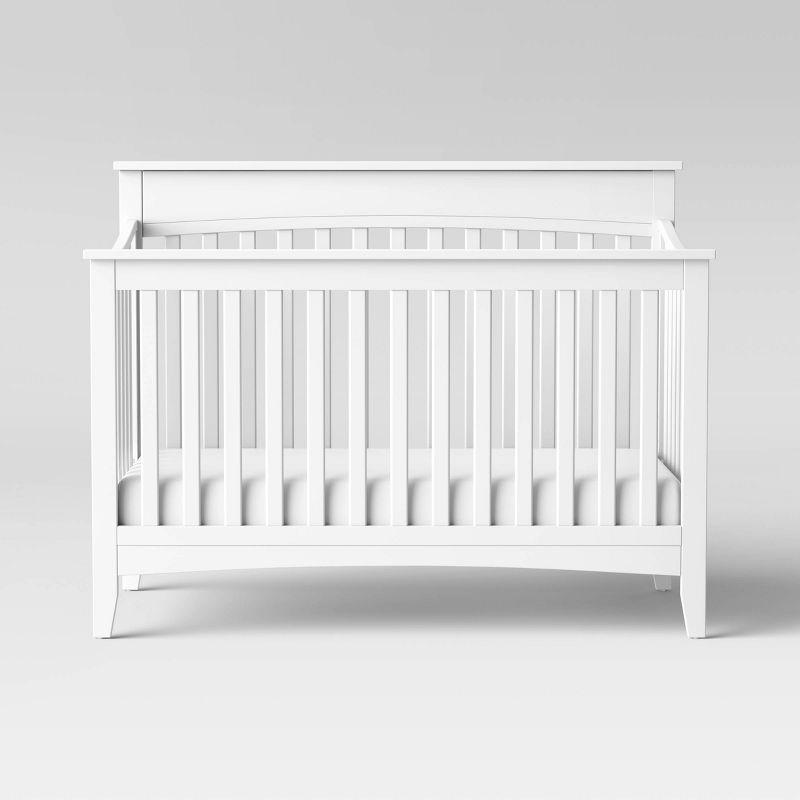 White Pine Wood 4-in-1 Convertible Crib