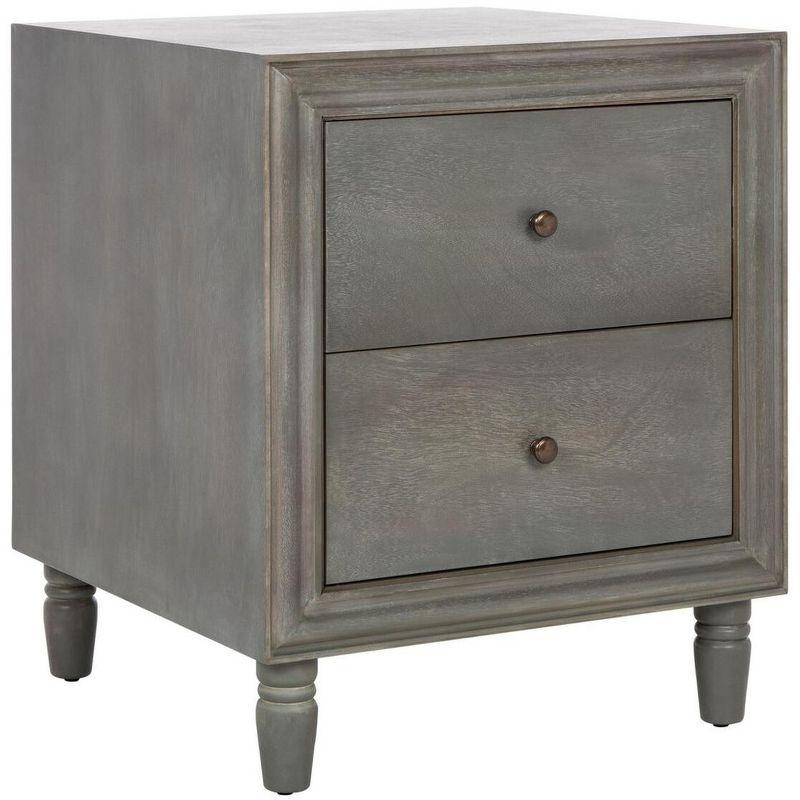 Blaise Nightstand With Storage - AMH6605 - Ash Grey - Safavieh Couture
