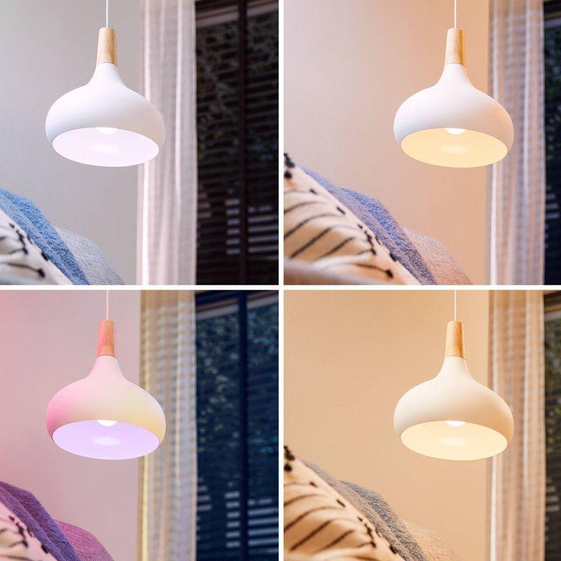 Philips 2pk 8.8W Smart LED Wi-Fi and Bluetooth A19 Color: Energy Star, Dimmable, 800 Lumens, Apple HomeKit Compatible