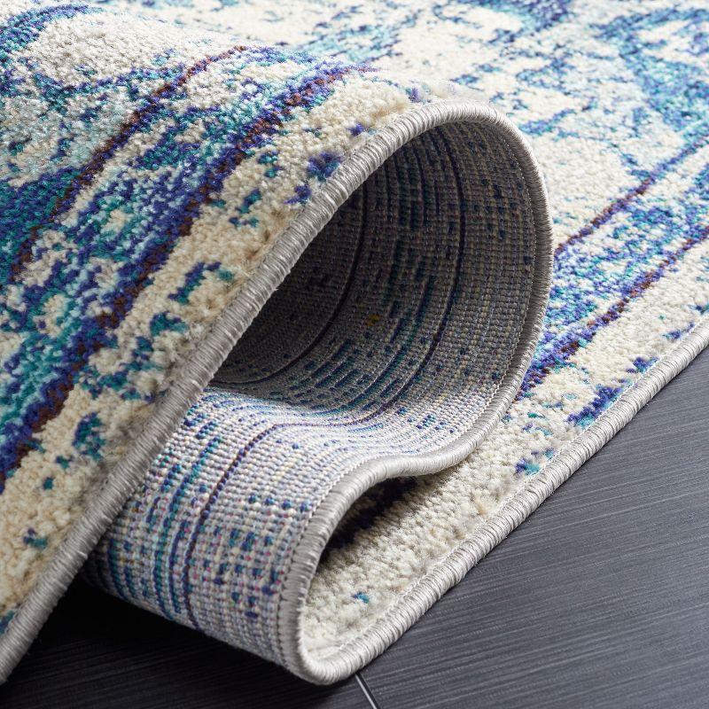 Madison MAD484 Power Loomed Indoor Area Rug - Ivory/Blue - 5'3"x7'6" - Safavieh