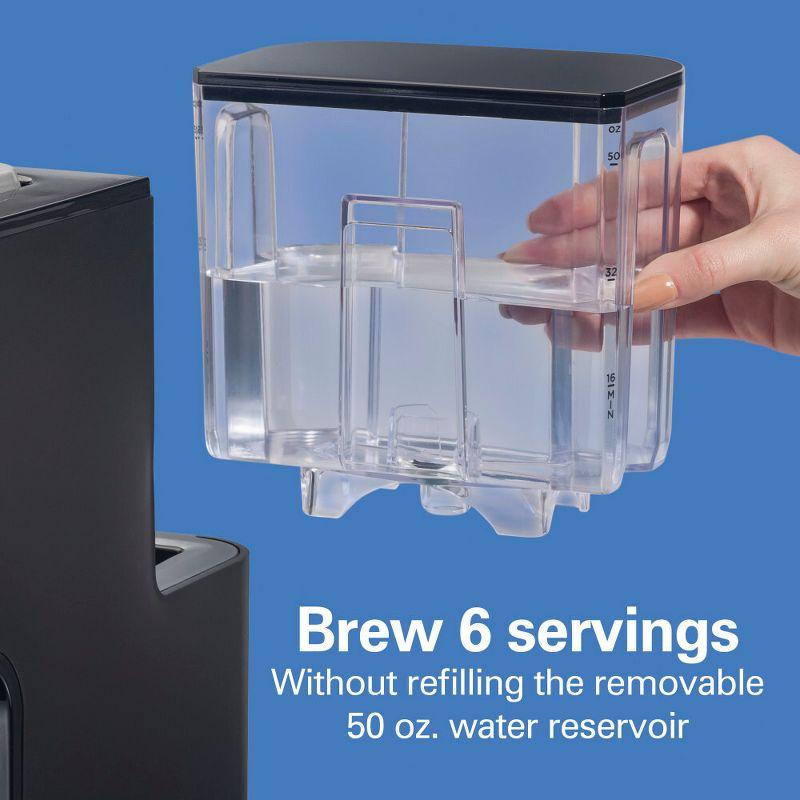 Hamilton Beach Single-Serve Coffee Maker 49901: K-Cup Compatible, 6 Cup Capacity, 1400W, Black, Electric