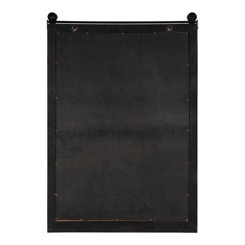 21.5" x 2" Cates Barn Door Wood Framed Chalkboard Rustic Brown - Kate and Laurel