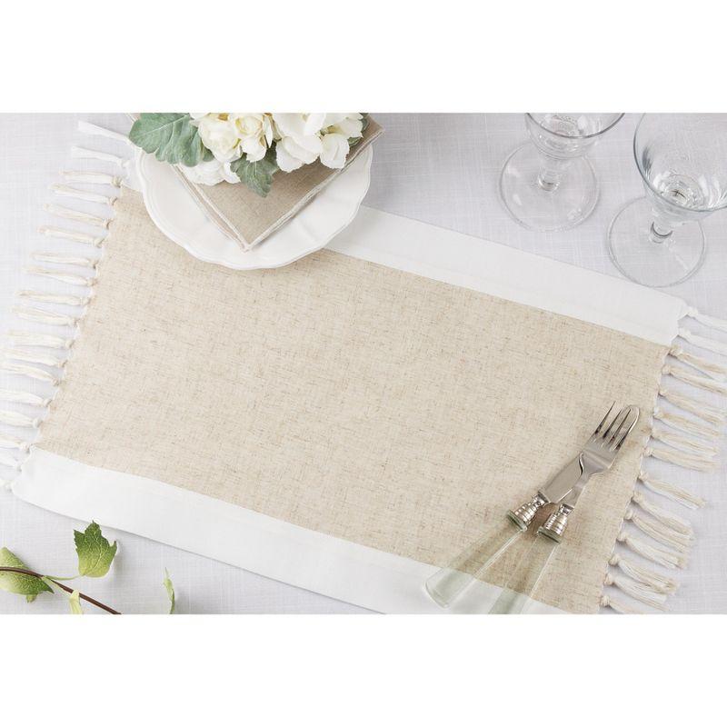 Saro Bridger Collection Polyester No Pattern Rectangle Placemat (Set of 4)