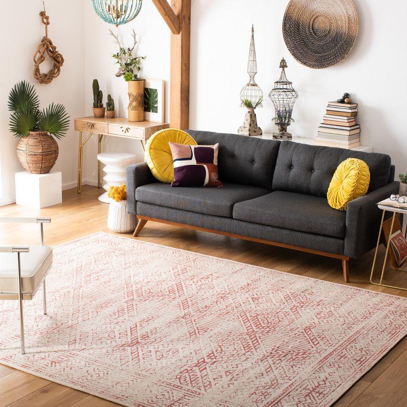 Classic Vintage CLV126 Woven Indoor Area Rug - Beige/Red - 6'x9' - Safavieh