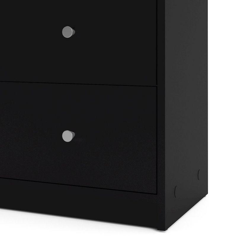 Tvilum Portland 6 Drawer Double Dresser, Black