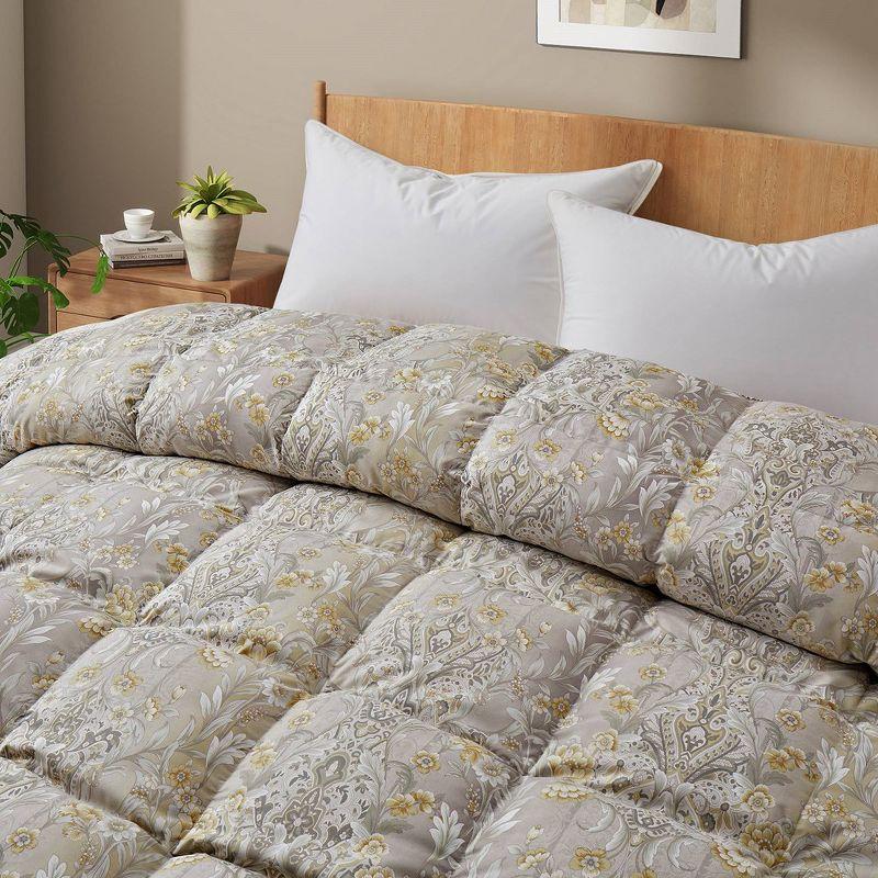 Lark Manor™ Iftekar All Season Paisley Floral Printed Vintage Goose Feather Down Comforter