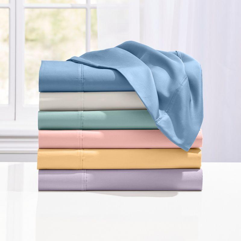 BrylaneHome Solid Damask 6 Piece Sheet Set