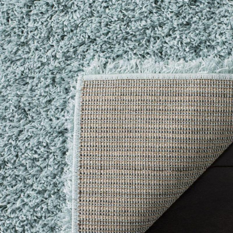 Laguna Shag SGL303 Power Loomed Indoor Area Rug - Light Blue - 6'7"x6'7" - Safavieh.