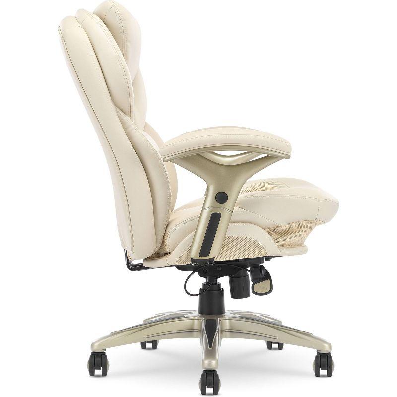 Work Executive Office Chair Ivory - Serta : Ergonomic Pneumatic Height Adjustment, Lumbar Support