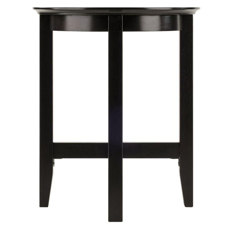 Toby End Table Espresso - Winsome: Solid Wood, Shaker-Style Legs, Bedroom & Den Use