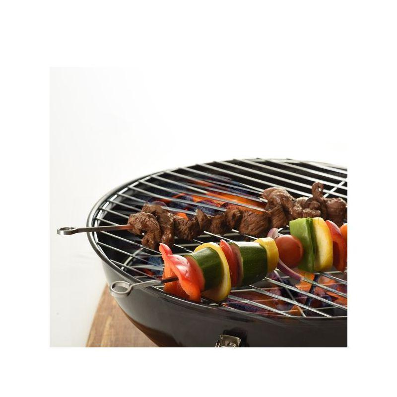 Norpro Stainless Steel 12-Inch Barbeque Skewers, Set of 6