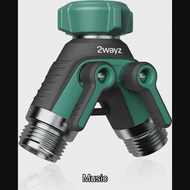 2WAYZ Dual Outlet Water Hose Splitter - 360° Rotation