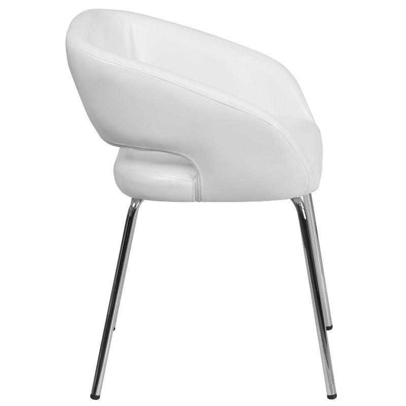 Flash Furniture Fusion Series Contemporary LeatherSoft Side Reception Chair with Chrome Legs