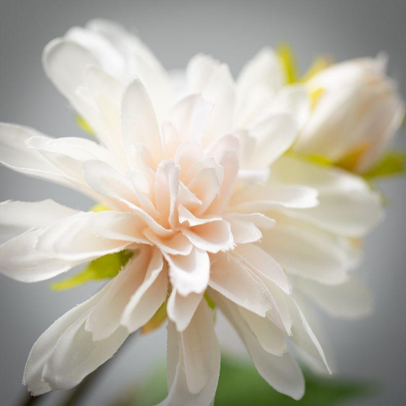 19"H Sullivans Pristine Cream Dahlia Spray, Cream