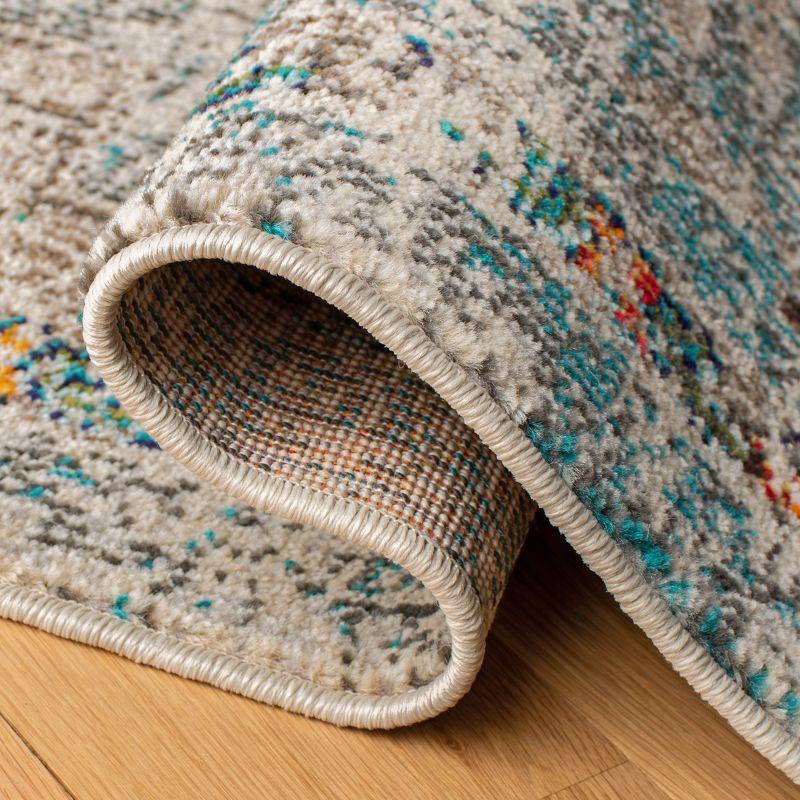 Madison MAD473 Power Loomed Indoor Area Rug - Grey/Gold - 4'x6' - Safavieh