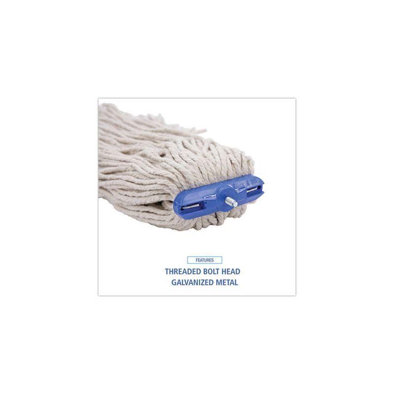 Boardwalk Cut-End Lie-Flat Wet Mop Head, Cotton, 16oz, White