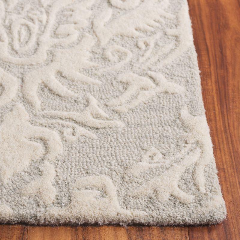 Blossom BLM107 Hand Tufted Indoor Accent Rug - Sage/Ivory - 3'x5' - Safavieh