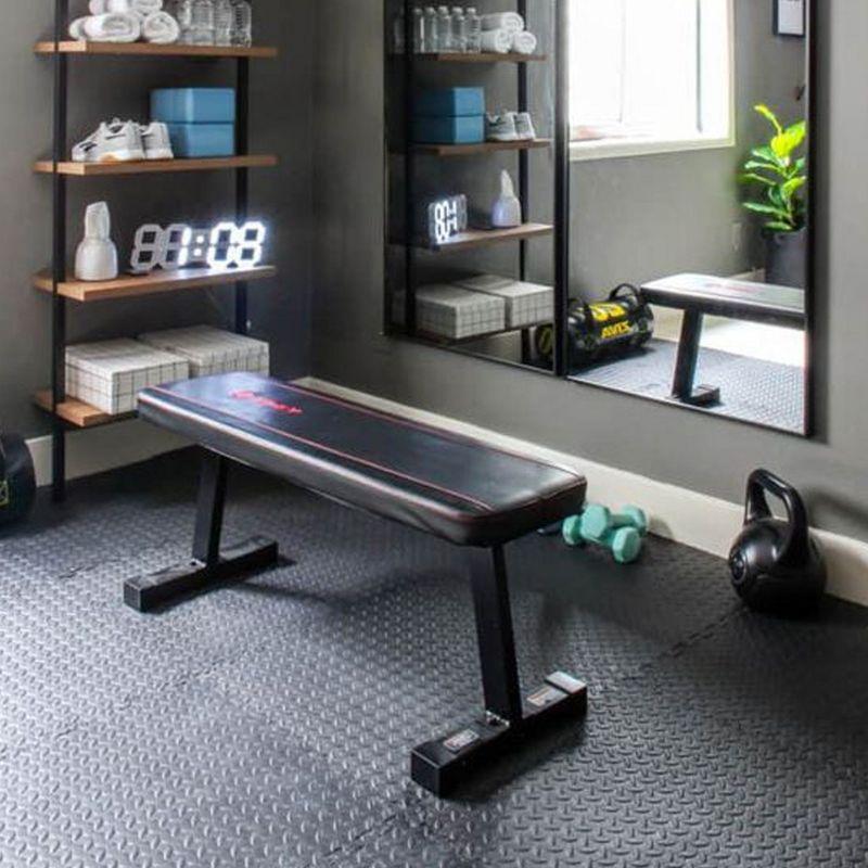 BalanceFrom Fitness 96 Square Foot Interlocking Extra Thick 3/4 Inch High Density Slip Resistant Exercise Mat Tiles with 24 24 x 24 Inch Pieces, Black