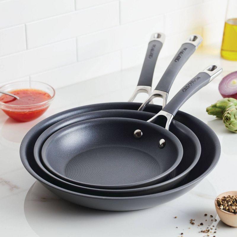 Circulon Radiance 8.5", 10" & 12.25" Open Frying Pans: Nonstick, Oven-Safe to 400°F, Dishwasher-Safe, Hard Anodized Aluminum