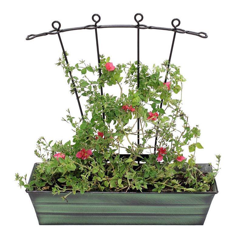 Small Galvanized Metal Rectangular Planter Box - ACHLA Designs