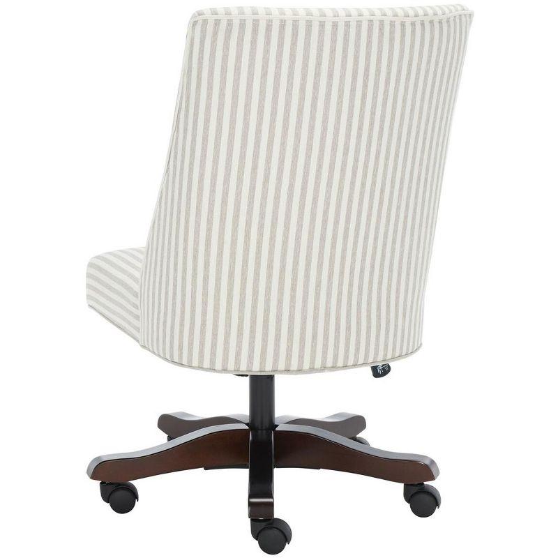Scarlet Desk Chair - Beige Stripe - Safavieh