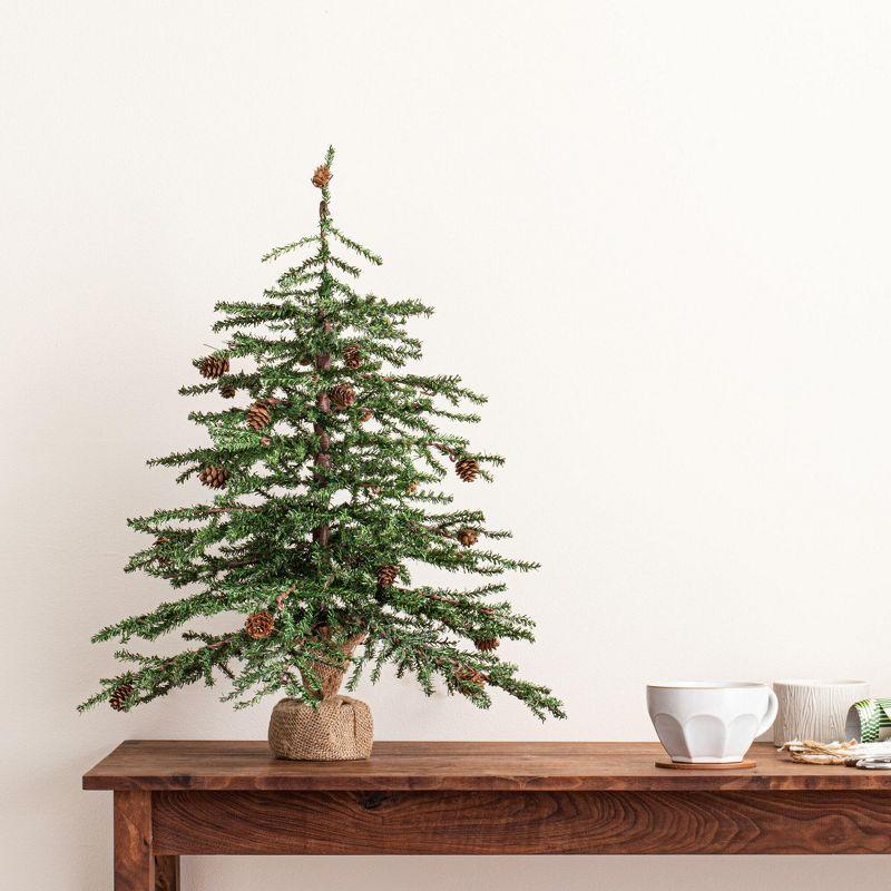 Vickerman 24" Carmel Pine Artificial Christmas Tree, Unlit