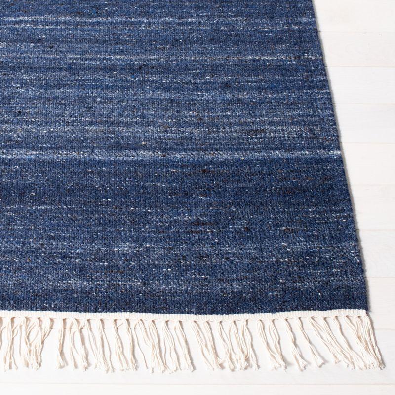 Kilim KLM551 Hand Loomed Area Rug - Navy/Blue - 5'x8' - Safavieh.