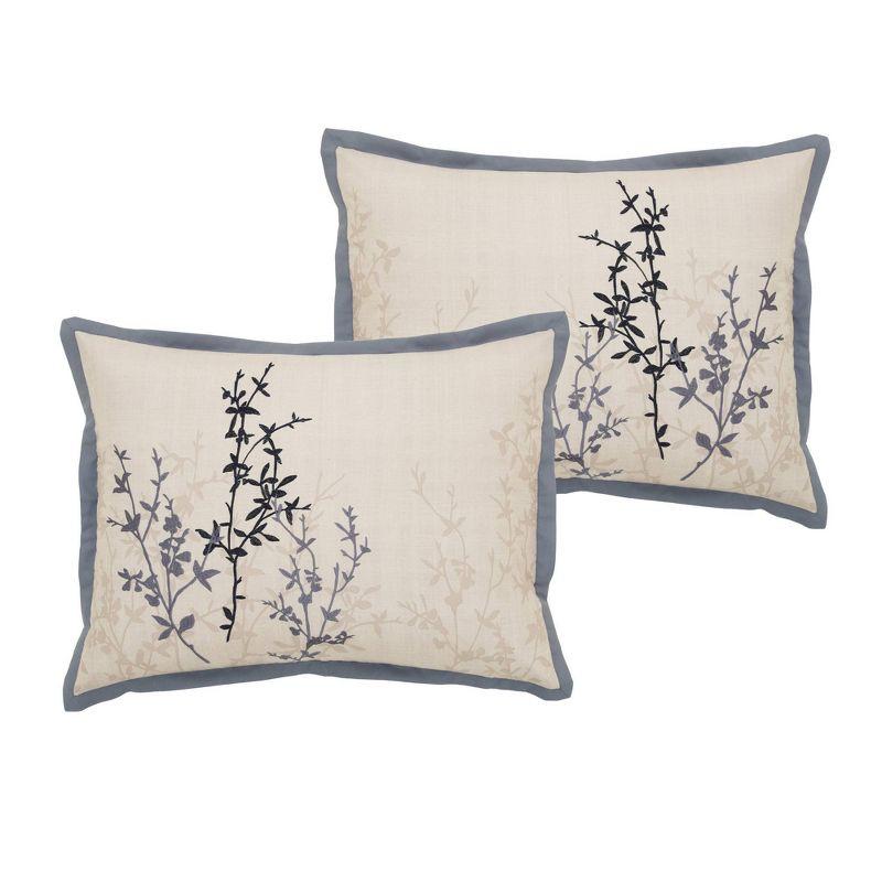 Riverbrook Home Hayden Beige/Blue Polyester 8 Piece Comforter Set