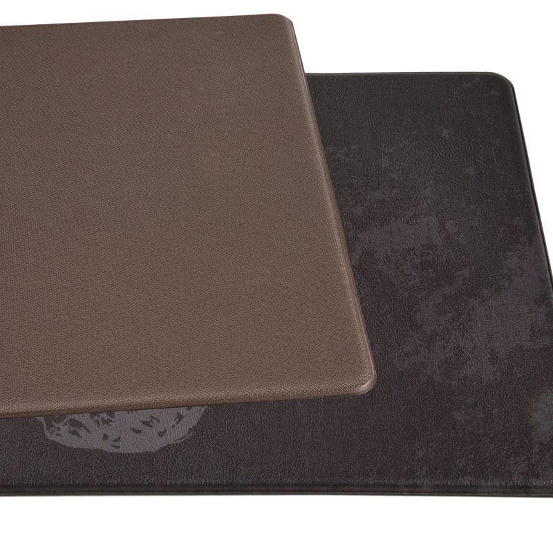 World Rug Gallery Welcome Kitchen Anti Fatigue Standing Mat - Black 18"x47"
