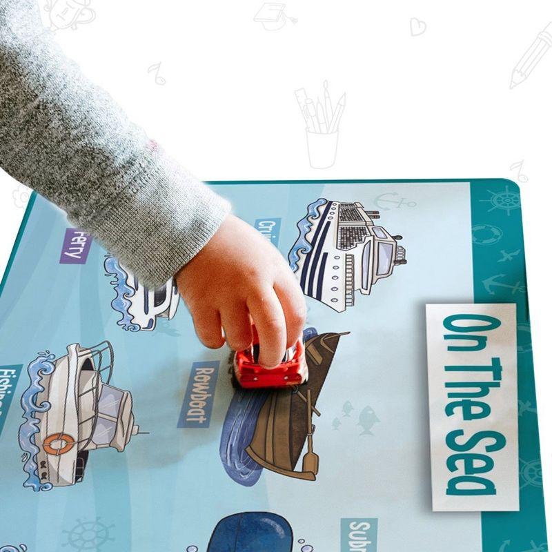 merka Kids Placemat Educational Placemats For Toddlers Kids Placemats For Dining Table Set Of 4 Wipeable Silicone