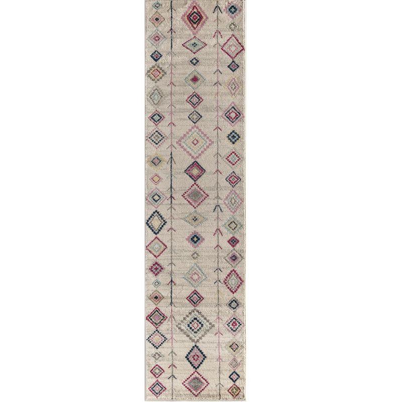 Rugs America Soleil BR15A Ivory Area Rug for Dining Room Rug Neutral Rug Living Room Rug Kitchen, 2'x4'