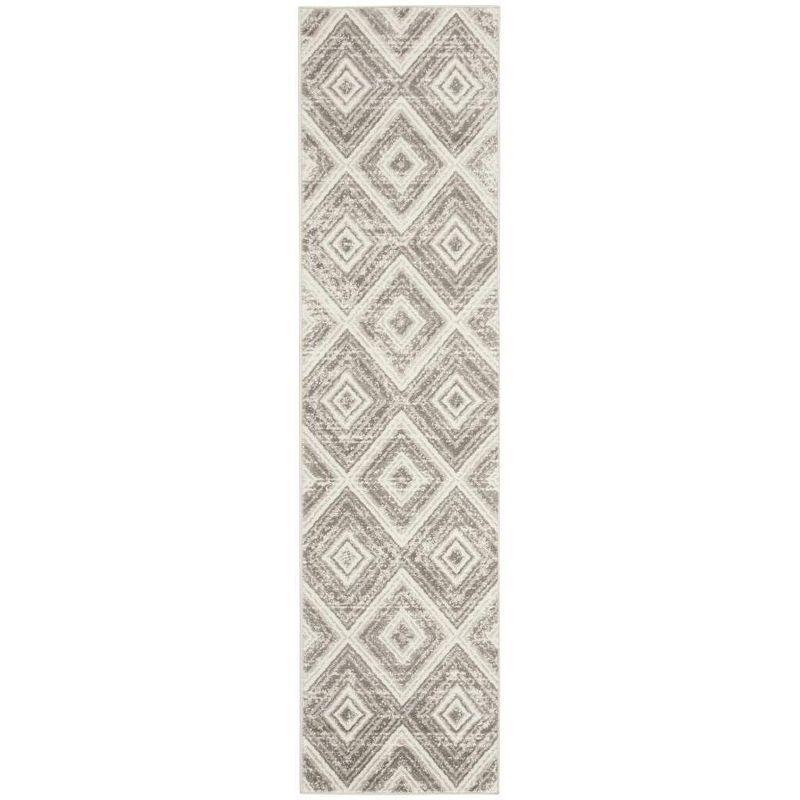 Skyler SKY120 Power Loomed Indoor Runner Rug - Grey/Ivory - 2'x8' - Safavieh
